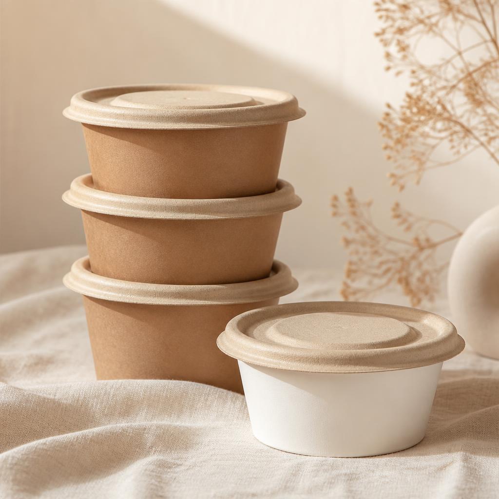 Kraft paper bowls